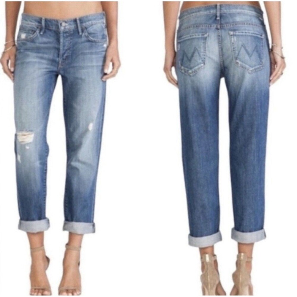 MOTHER The Dropout Wash Getting Rowdy Jean Size 26 Blue Denim